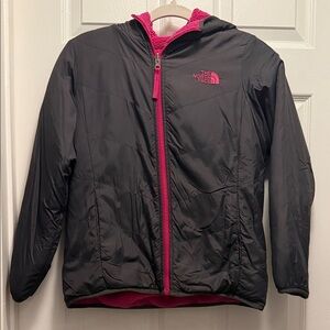 The North Face Kids Puffer Jacket in Black and Pink